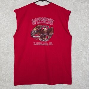 Harley Davidson‎ Mens Sleeveless Eagle Graphic Tank Top Size XL Biker